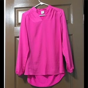 Madison long Sleeves Pink Blouse